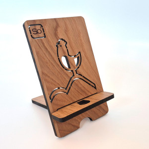 Support de téléphone en bois