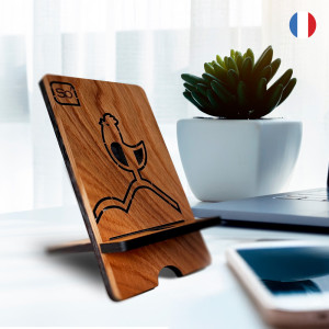 Support de téléphone en bois