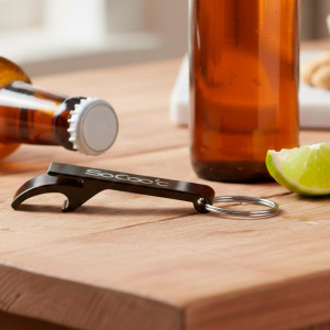 Porte-clé décapsuleur en aluminium