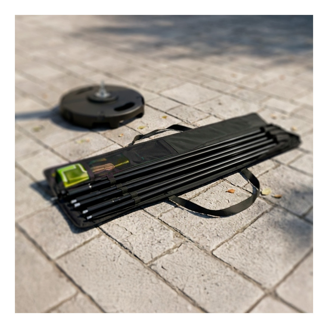 Mât avec sac de transport