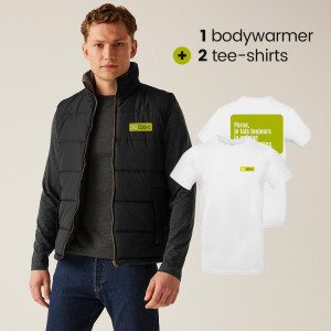 Kit poseur1 bodywarmer + 2 tee-shirts